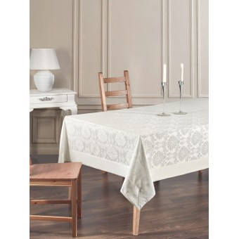 Скатерть      160х220   из жаккарда       Бежевый   KARNA  