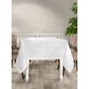 Скатерть 160х220 из жаккарда Белый KARNA