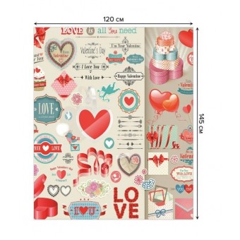 Скатерть      120х145   из сатена          JoyArty  