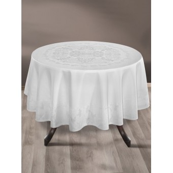 Скатерть      160Q   из жаккарда       Белый   KARNA  