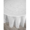 Скатерть 160Q из жаккарда Белый KARNA