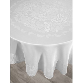 Скатерть      160Q   из жаккарда       Белый   KARNA  