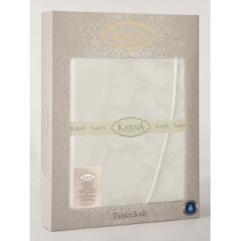 Скатерть      160Q   из жаккарда       Бежевый   KARNA  