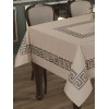 Скатерть 150х220 из жаккарда Коричневый KARNA