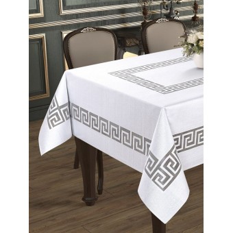 Скатерть      150х220   из жаккарда       Белый   KARNA