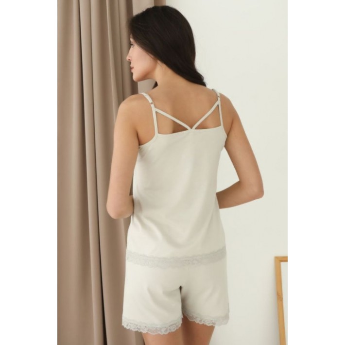 Комплект женский модал майка с шортами