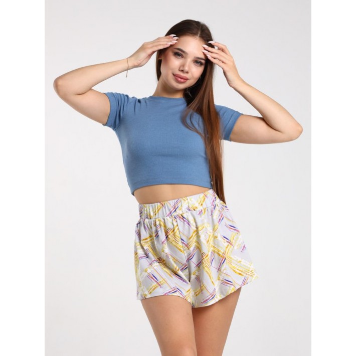 Комплект женский из кулирки футболка с шортами