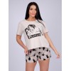 Пижама женская из кулирки футболка с шортами