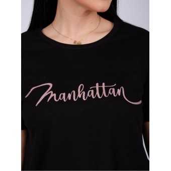 Пижама  женская       из кулирки    футболка с шортами     Надписи