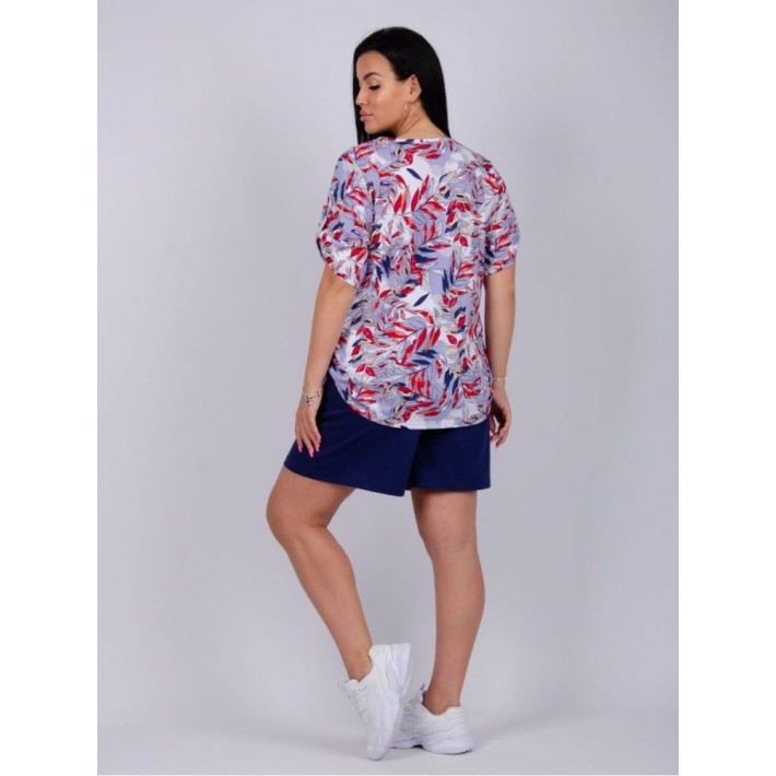 Костюм женский из кулирки футболка с шортами