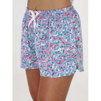 Пижама  женская       из кулирки   на пуговицах      Цветы