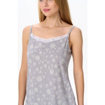 Пижама  женская       из вискозы    майка с шортами   серая