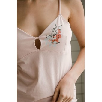 Пижама  женская       трикотажная    майка с шортами   розовая