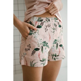 Пижама  женская       трикотажная    майка с шортами   розовая