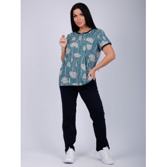 Костюм  женский       из кулирки    футболка с брюками        