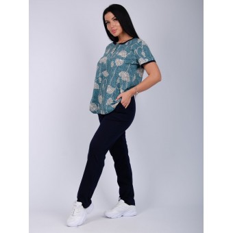 Костюм  женский       из кулирки    футболка с брюками        