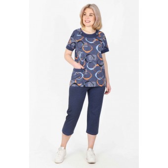 Костюм  женский       из кулирки    футболка с бриджами   в ассортименте