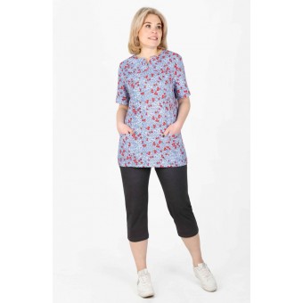 Костюм  женский       из кулирки    футболка с бриджами   в ассортименте