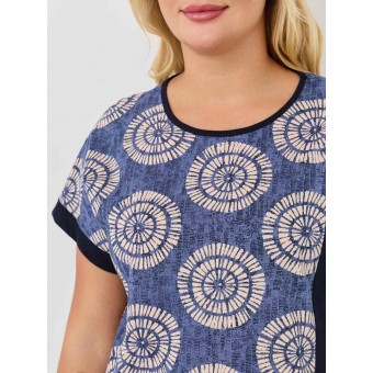 Костюм  женский       из кулирки    футболка с брюками   синий