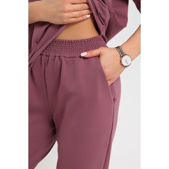 Костюм  женский       трикотажный    футболка с брюками   розовый