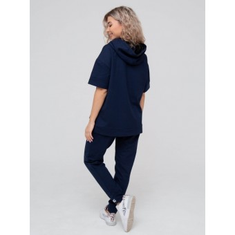 Костюм  женский       трикотажный    кофта с брюками   синий