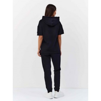 Костюм  женский       трикотажный    кофта с брюками   Темно-синий