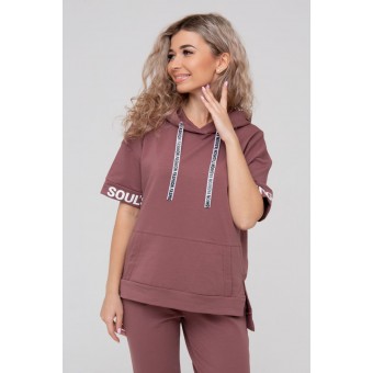 Костюм  женский       трикотажный    кофта с брюками   розовый