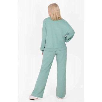 Костюм  женский       из футера    кофта с брюками   в ассортименте  однотонный