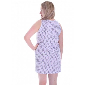 Сорочка  женская       из кулирки     без рукавов  розовая