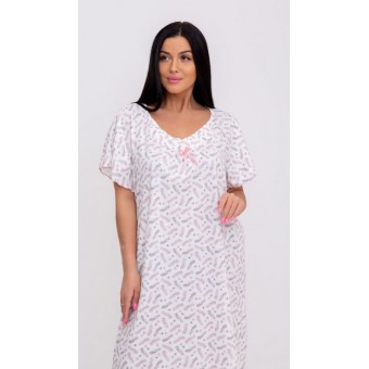 Сорочка  женская       из кулирки     с коротким рукавом