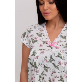 Сорочка  женская       из кулирки     с коротким рукавом