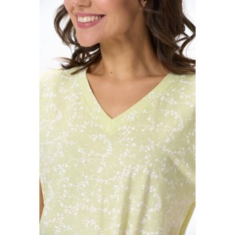 Сорочка  женская       трикотажная     с коротким рукавом  желтая