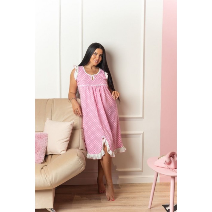 Сорочка женская из кулирки без рукавов