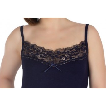 Сорочка  женская       из вискозы     на бретелях