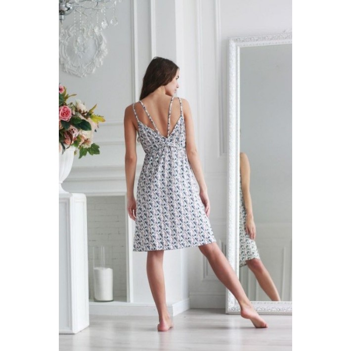 Сорочка женская из вискозы на бретелях