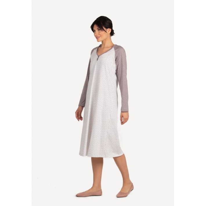 Сорочка женская трикотажная с длинным рукавом