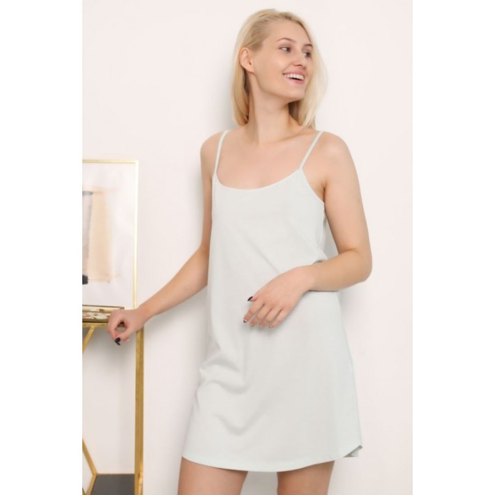 Сорочка женская трикотажная на бретелях