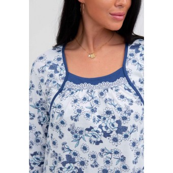 Сорочка  женская       из кулирки     с рукавом 3/4