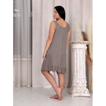 Сорочка  женская       из вискозы     без рукавов  бежевая