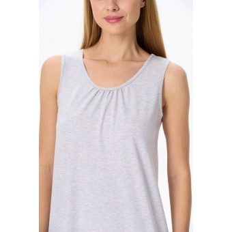 Сорочка  женская       из кулирки     без рукавов  серая