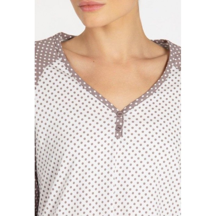 Сорочка женская трикотажная с длинным рукавом