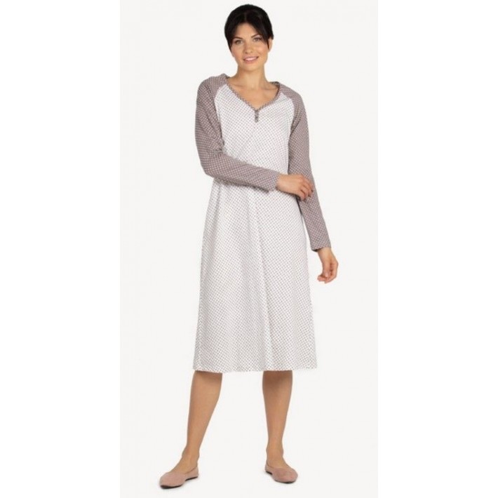 Сорочка женская трикотажная с длинным рукавом