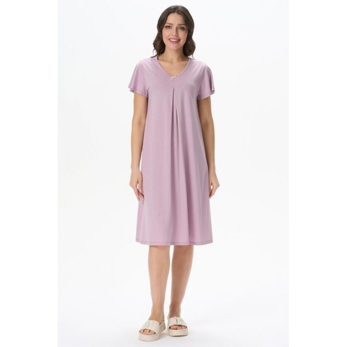 Сорочка женская трикотажная с коротким рукавом фиолетовая