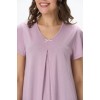 Сорочка женская трикотажная с коротким рукавом фиолетовая