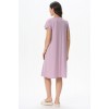 Сорочка женская трикотажная с коротким рукавом фиолетовая