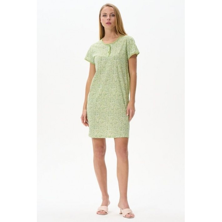 Сорочка женская трикотажная с коротким рукавом Салатовый