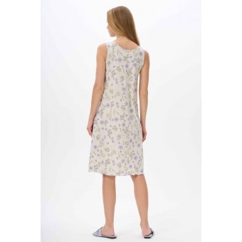 Сорочка  женская       трикотажная     без рукавов  бежевая