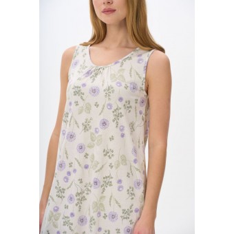 Сорочка  женская       трикотажная     без рукавов  бежевая