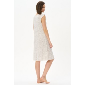 Сорочка  женская       из хлопка     с коротким рукавом  белая