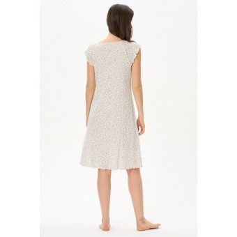 Сорочка  женская       из хлопка     с коротким рукавом  белая